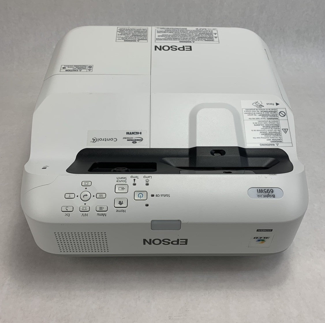 Epson PowerLite 695Wi H740A LCD Lamp Projector 528 Lamp Hours - No Remote3