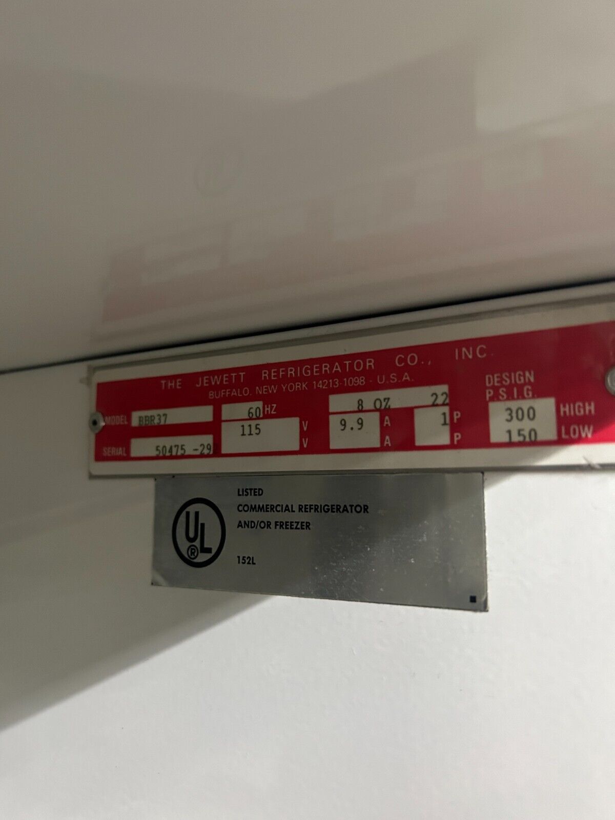 Jewett Surveillance Module T100-1 Blood Bank Refrigerator BBR37