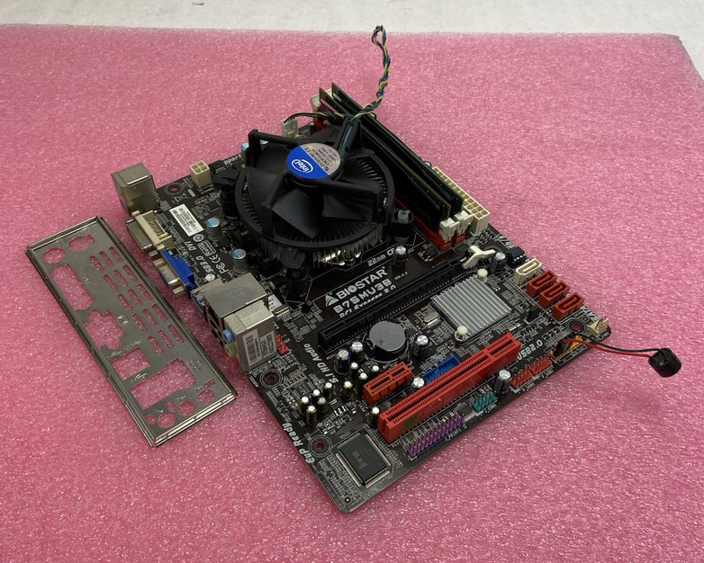 BioStar B75MU3B Motherboard Intel Pentium G860 3GHz 8GB RAM w/IO