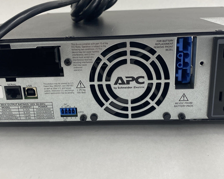 APC SMX1500RMZUNC Smart-UPS X 1500 Rackmount No batteries No Faceplate 8 Outlet