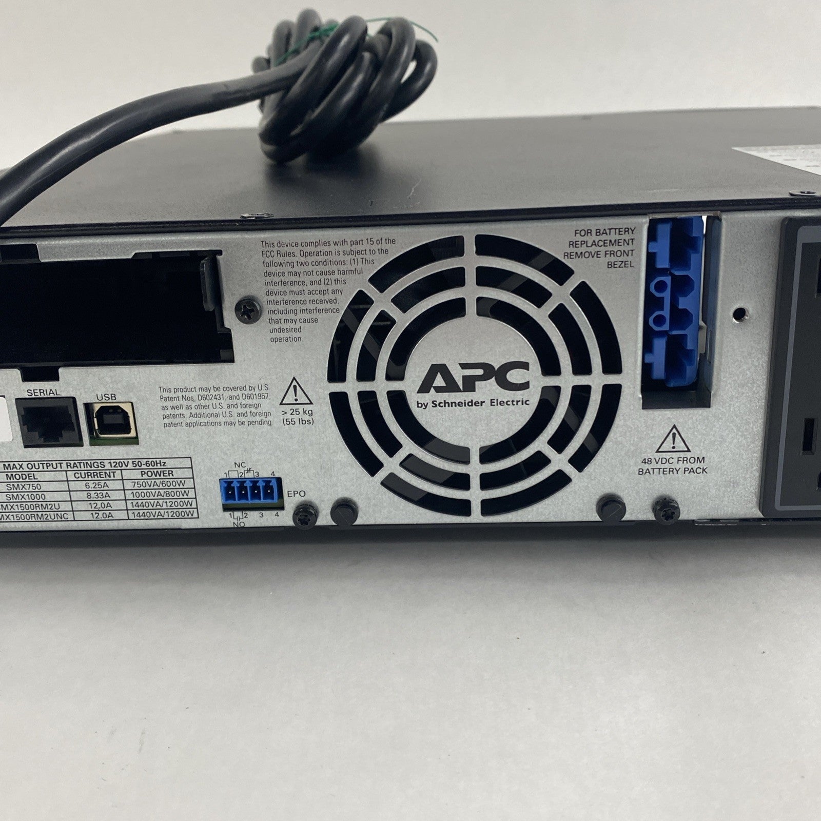 APC SMX1500RMZUNC Smart-UPS X 1500 Rackmount No batteries No Faceplate 8 Outlet11