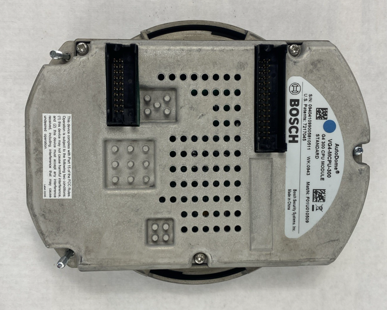 Bosch VG4-MCPU-300 Autodome G4 300 Series CPU Module Untested