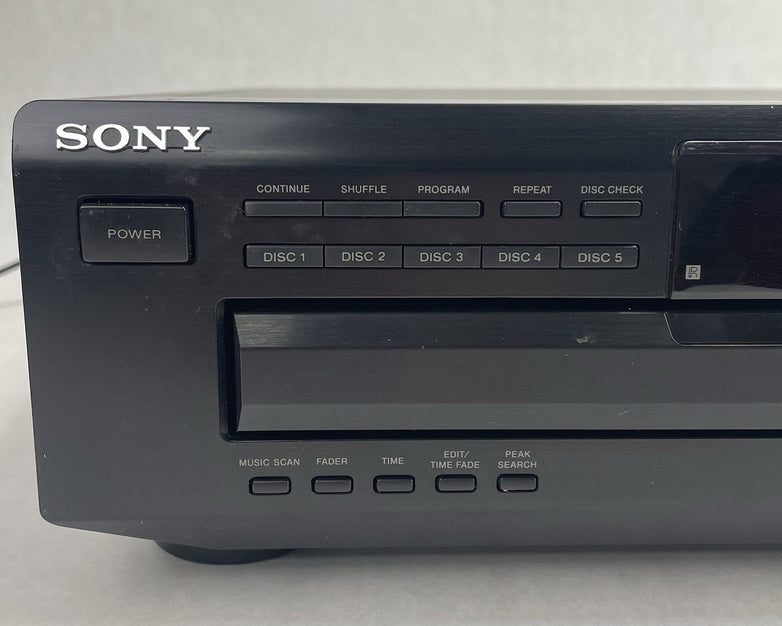 Sony CDP-415 5 DISK CD Player Tested No Remote