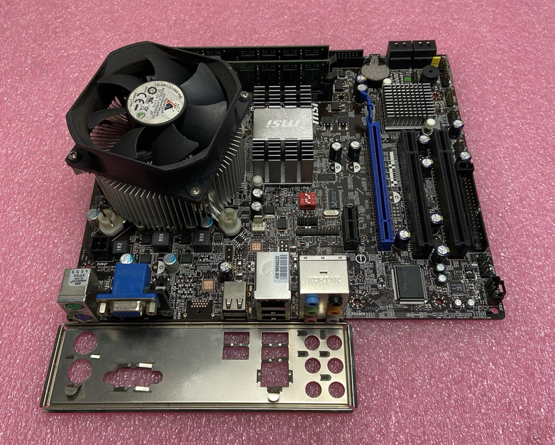 MSI G41M-P33 Motherboard Intel Core 2 Quad Q300 2.5GHz 4GB RAM w/IO Shield