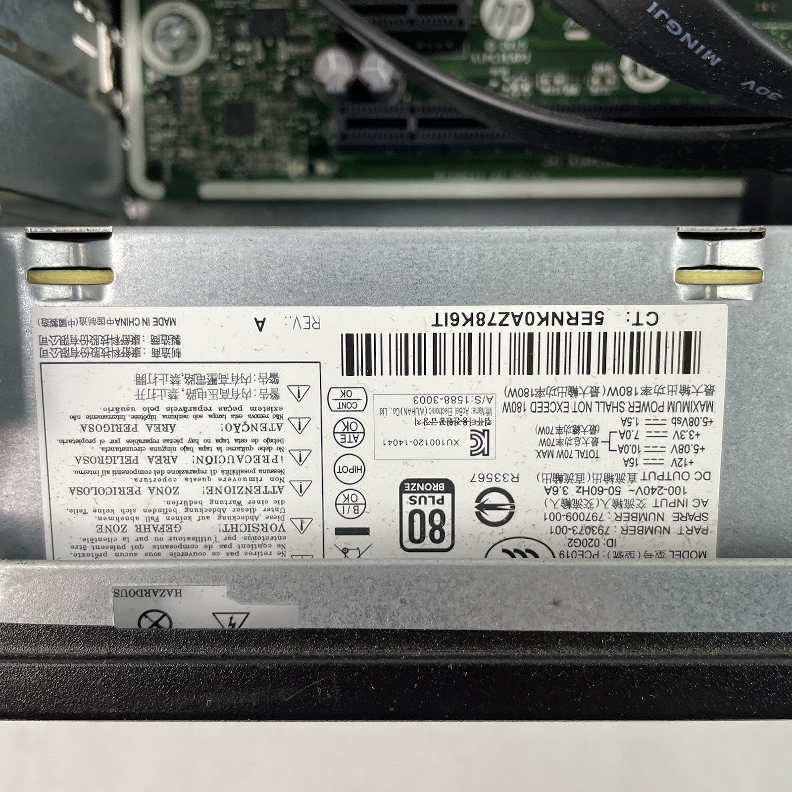 HP ProDesk 400 G2.5 SFF i5-4590s 3.00 GHz 4 GB RAM No HDD/OS11
