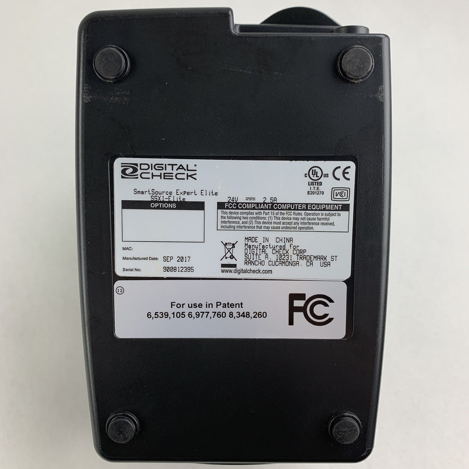 Digital Check SSX1-ELITE Smartsource Expert Elite Network Errors W/ Power Supply