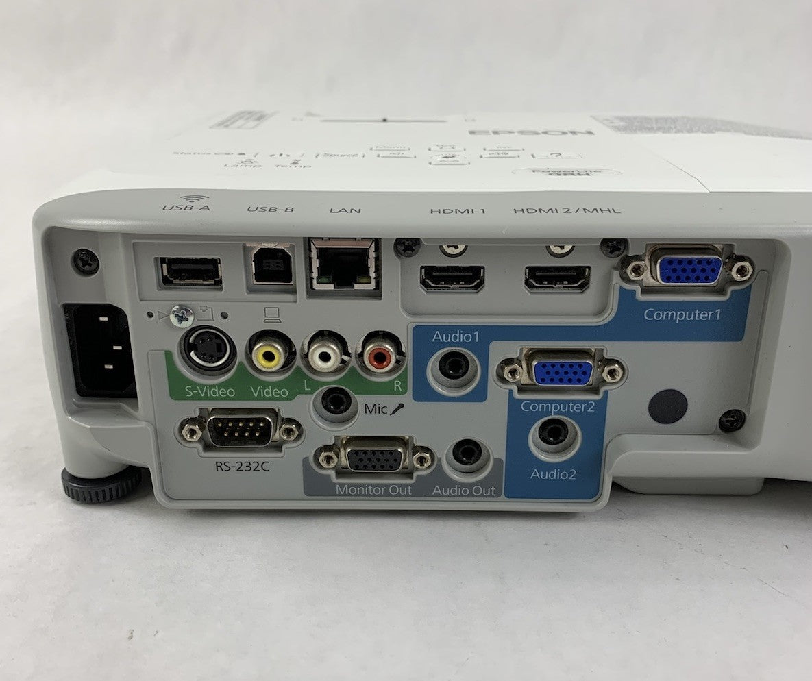 Epson PowerLite 98H H687A LCD Lamp Projector 3463 Lamp Hours - No Remote4