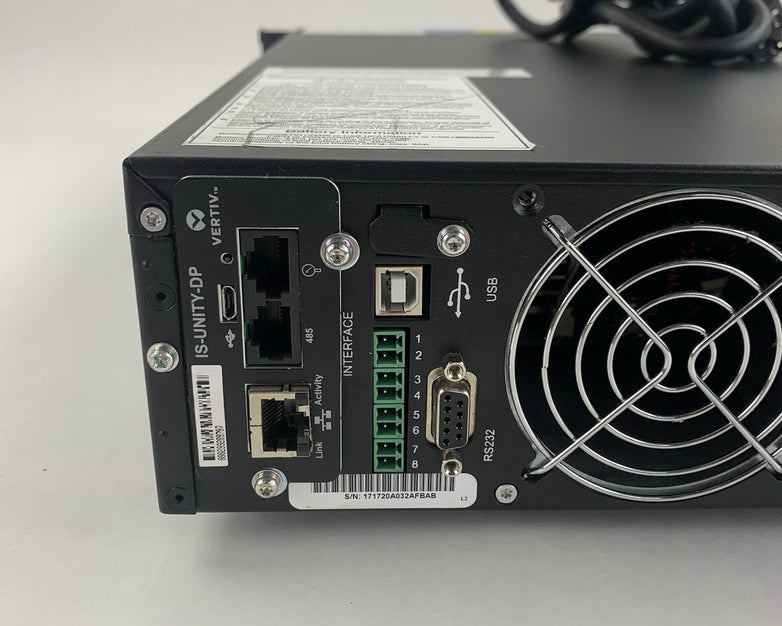 Liebert Vertiv GXT4-1500RT120 GXT4 1500VA Tested No Battery w/ IS-UNITY-DP