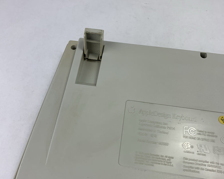 Vintage Apple Design M2980 Keyboard with Editor Key Overlay - Parts or Repair