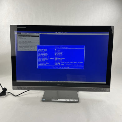 HP Pavilion PC 27-a227c Intel Core i7-7700+ 2.9 GHz 16 GB Ram No HDD No OS