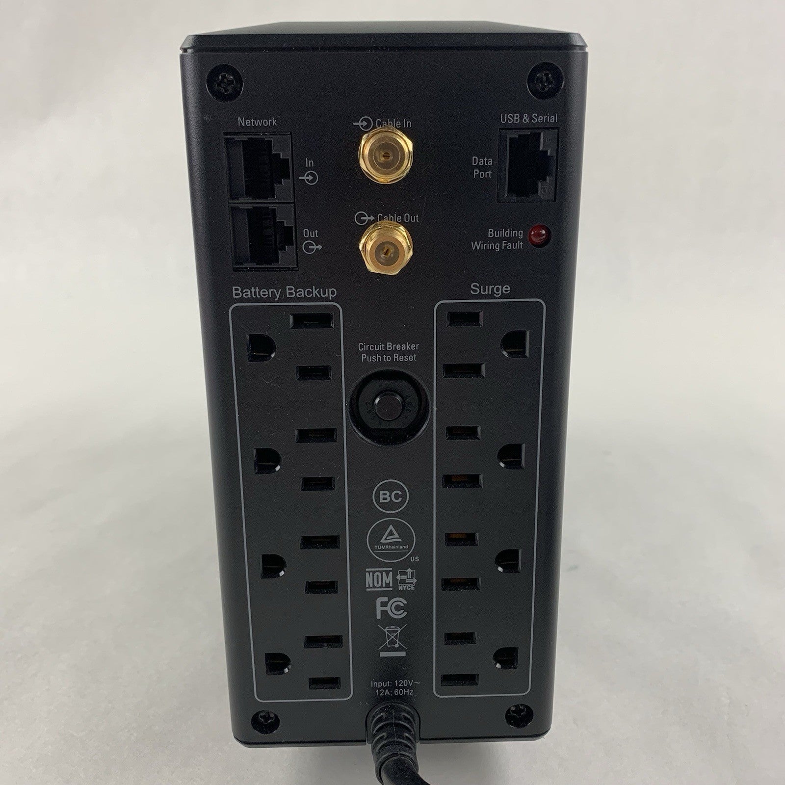 APC BX1000M Back-UPS 1000 UPS Battery Backup 8-Outlets Tested No Battery3