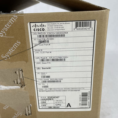 Cisco AIR-ACCPMK1550 Aironet 1550 Outdoor Access Point Pole-Mount Kit