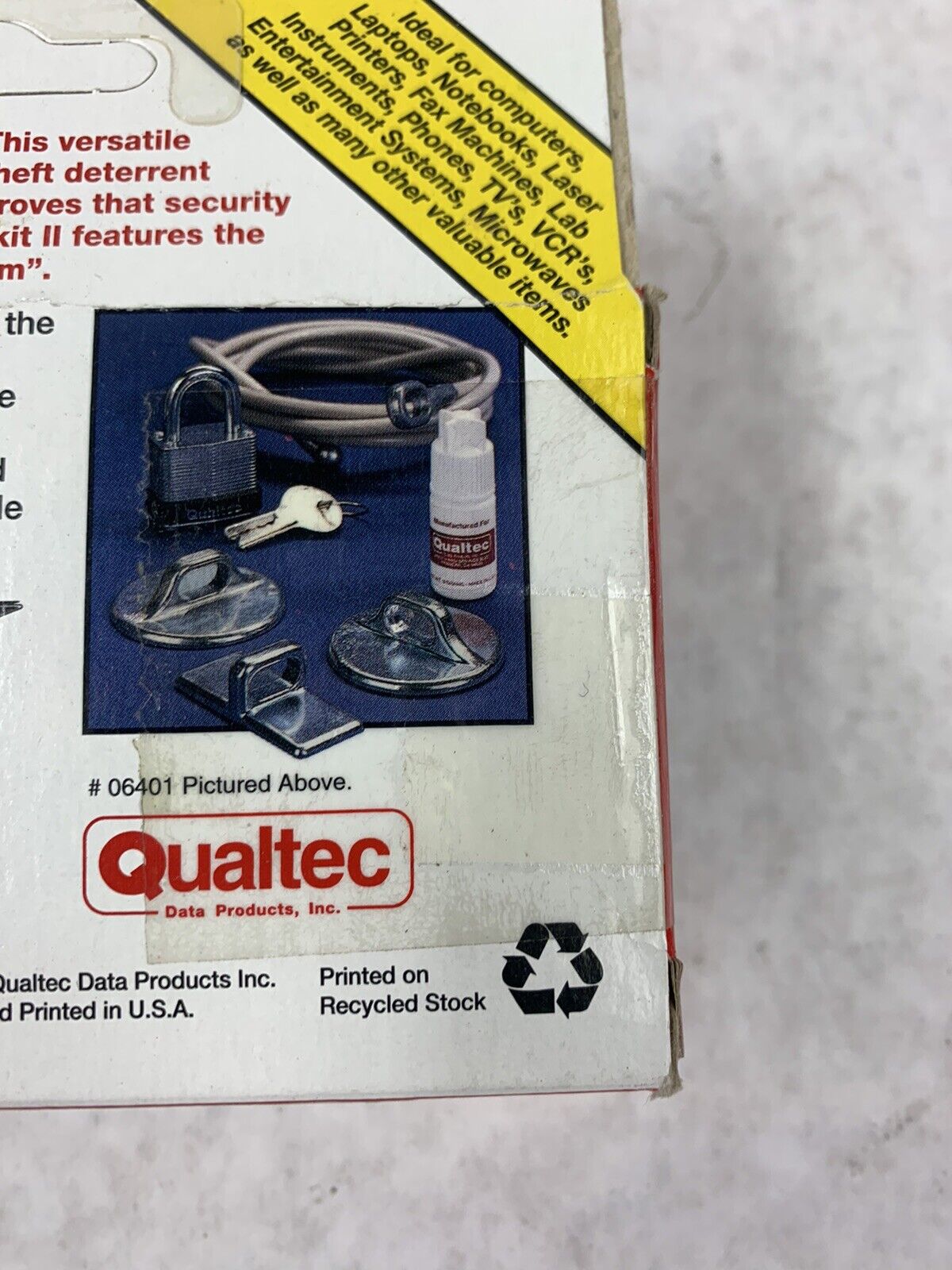 Qualtec Data Products Inc, Stop Theft, PC Security System, Lok-Kit ll-Part 06401
