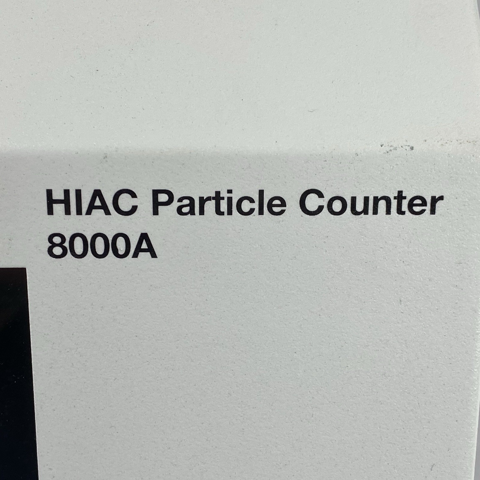 HACH 8000A HIAC Particle Counter No Power Cord Power Tested
