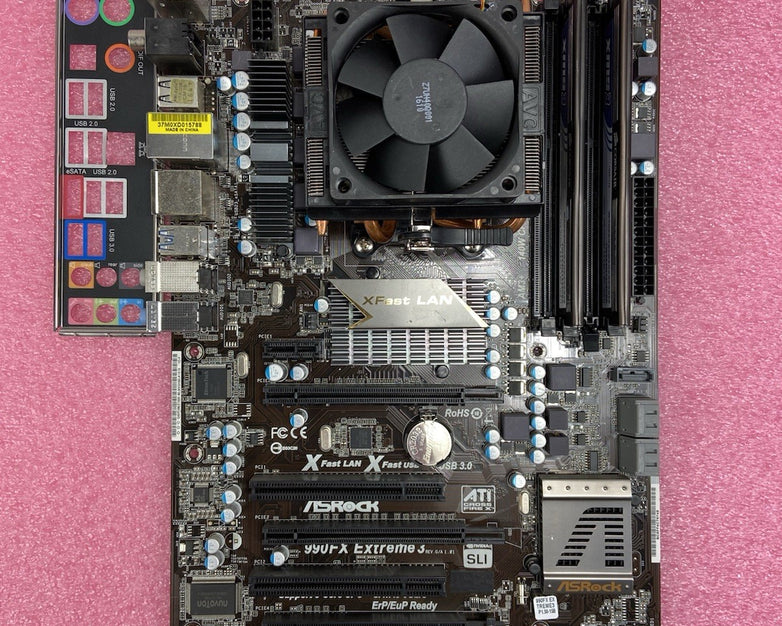AsRock 990FX Extreme 3 Motherboard AMD FX 6200 3.8GHz 4GB RAM w/IO