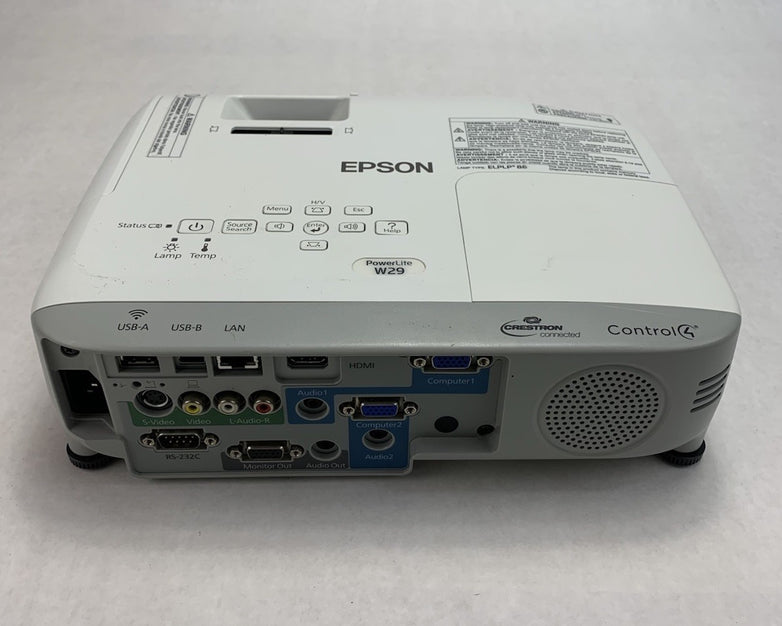 Epson PowerLite W29 H690A LCD Lamp Projector 2334 Lamp Hours - No Remote