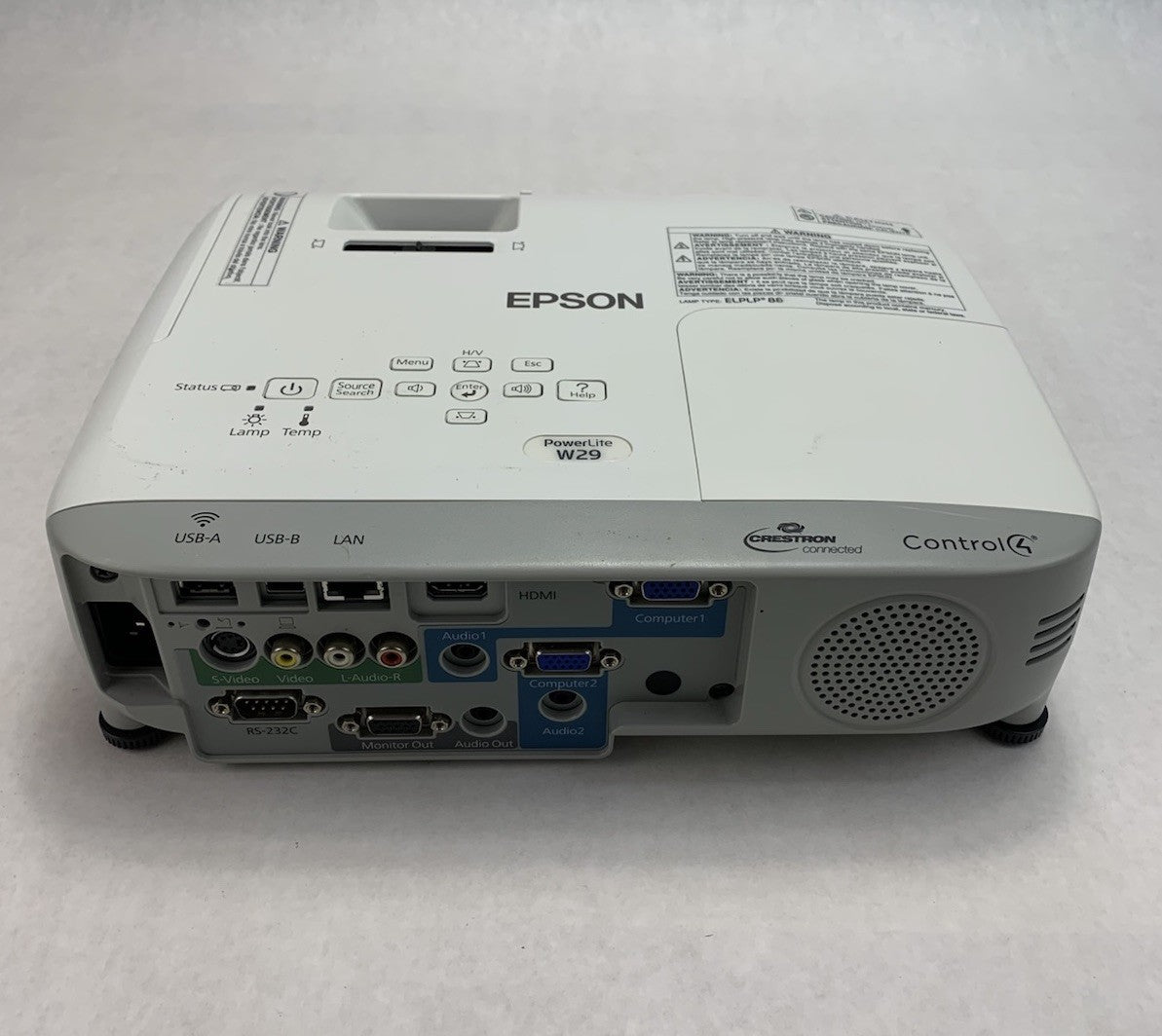Epson PowerLite W29 H690A LCD Lamp Projector 2334 Lamp Hours - No Remote3