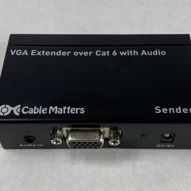 Cable Matters Model 103004 VGA Extender Over Cat6 With Audio Sender Only