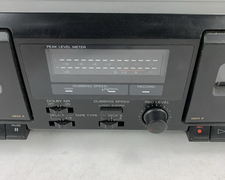 Vintage Sony TC-WE305 Dual Stereo Cassestte Deck - Powers On - Parts or Repair