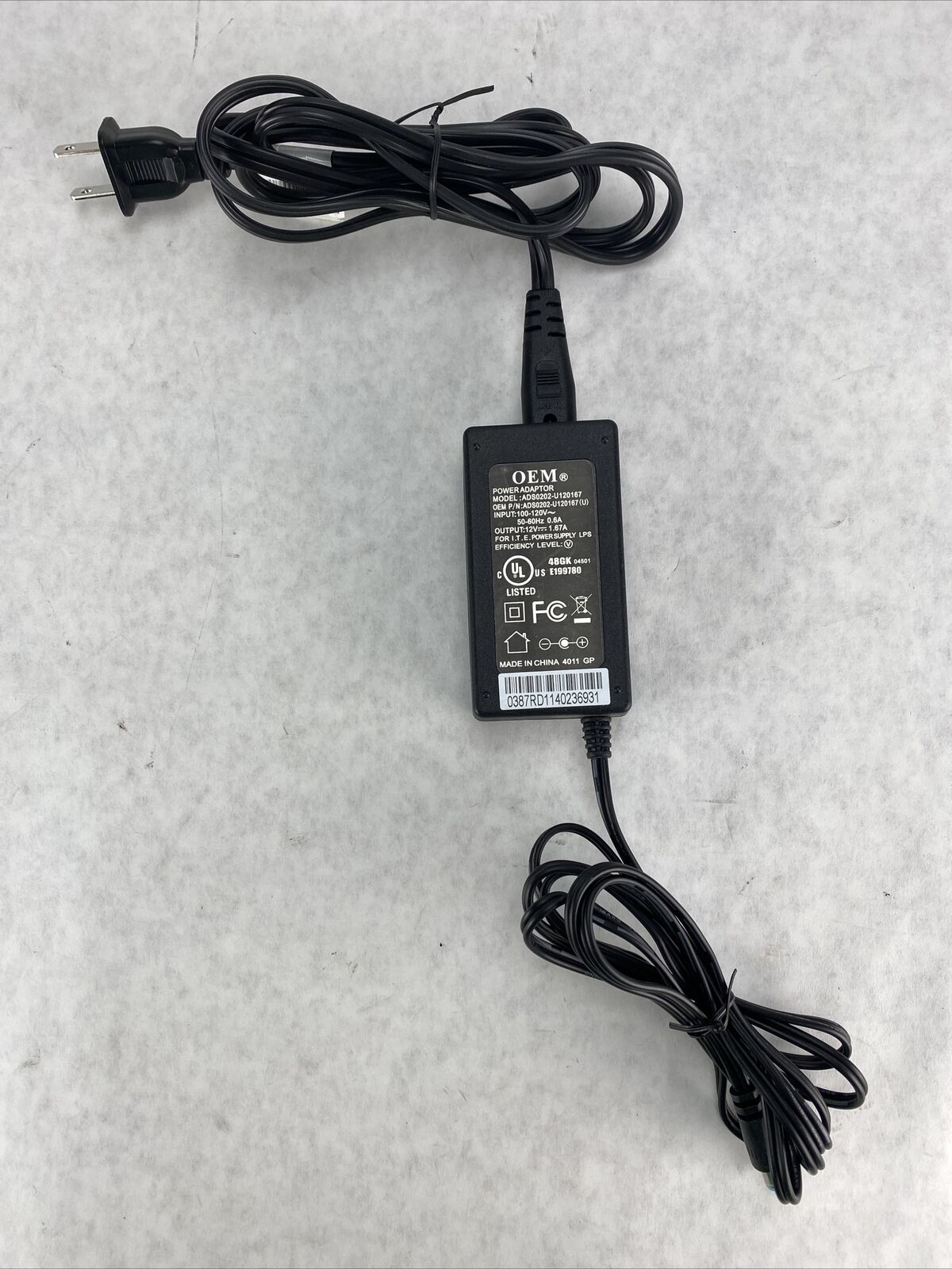 ADS0202-U120167 20W AC Adapter for AT&T U-Verse ISB7005 12V 1.67A (Lot of 2)
