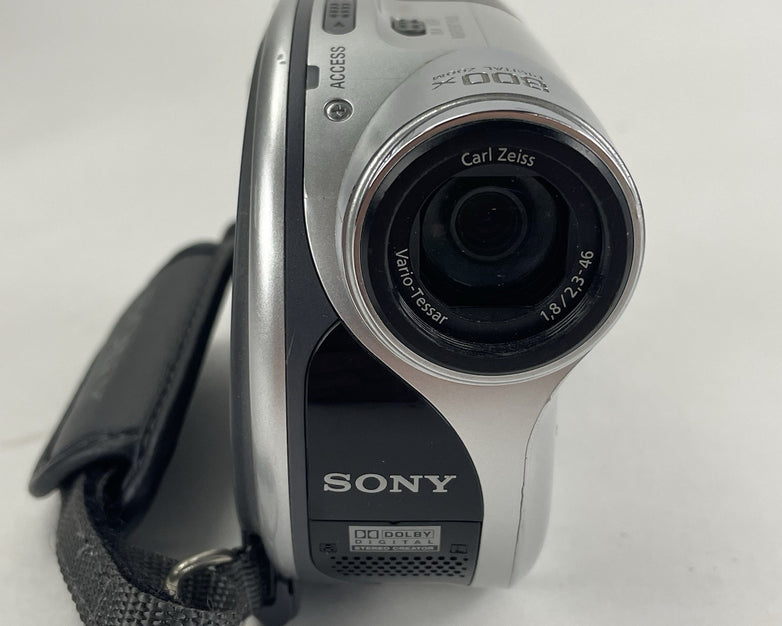 Sony Handycam DCR-DVD105E Tested & Reset No Power Cord No Disc