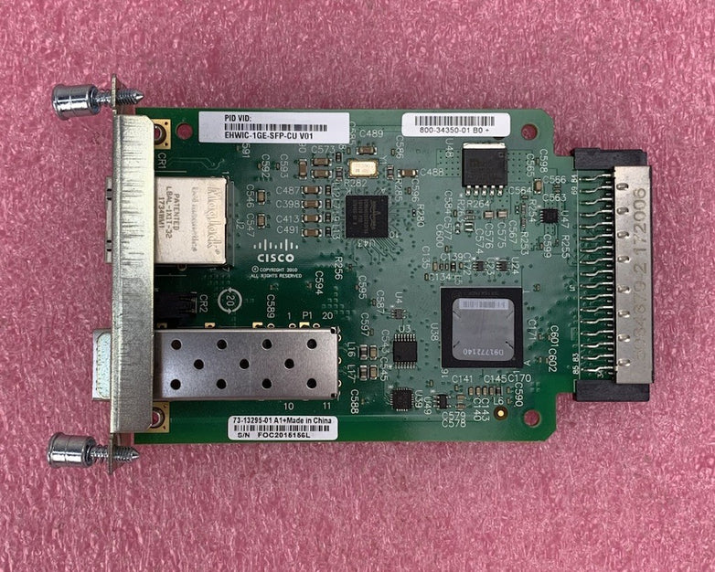 Cisco EHWIC-1GE-SPF-CU V01 Gigabit Ethernet High-Speed WAN Card