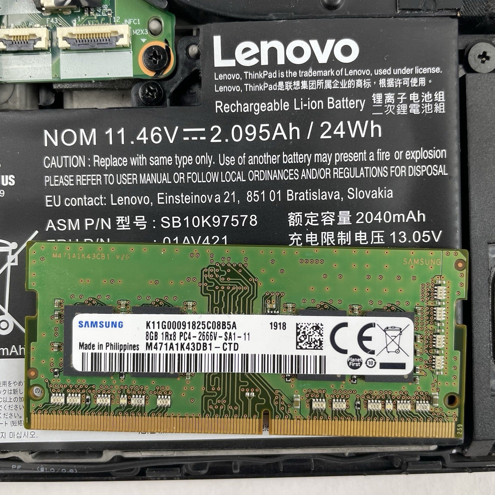 Lenovo ThinkPad T480 14" i5-8350U 1.70 GHz 8 GB RAM No SSD/OS/AC - Bad Bottom22