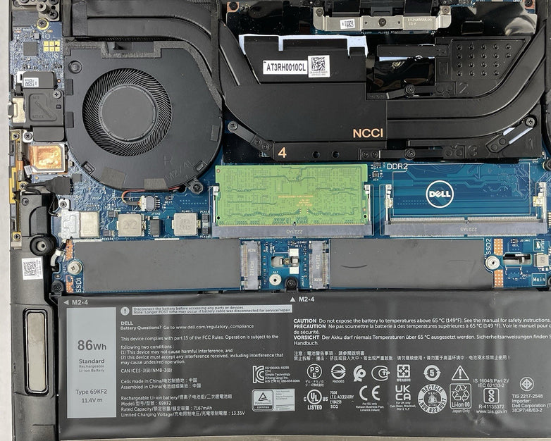 Dell XPS 15 9520 15.6" i7-12700H 2.27 GHz 16 GB RAM RTX 3050TI No SSD/OS/AC