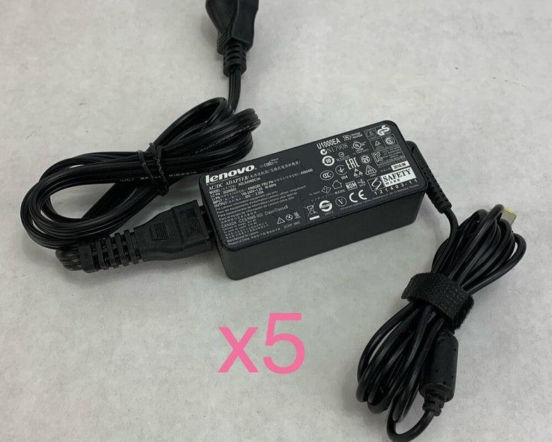 Lenovo ADLX45NDC3A 45W AC Adapter (Lot of 5)