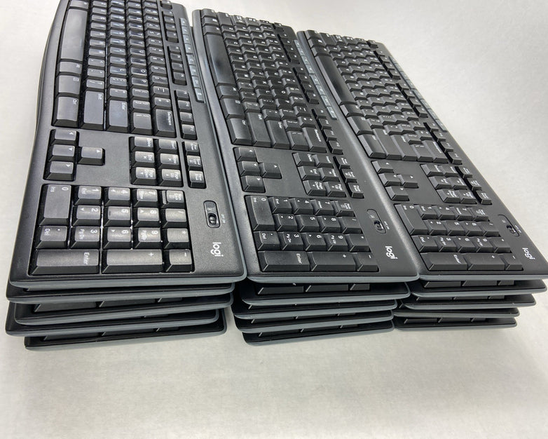 Lot of 15 Logitech K270 Wireless Keyboards  - Dongles Included -  Needs Pairing