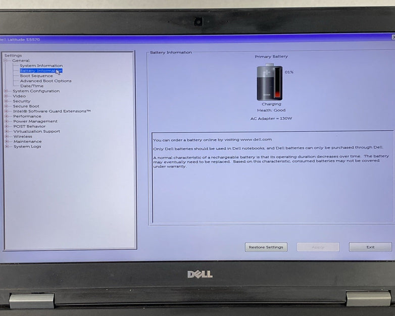 Dell Latitude E5570 Intel Core i5-6300U 2.4GHz 8GB RAM 15.6" No HDD No OS