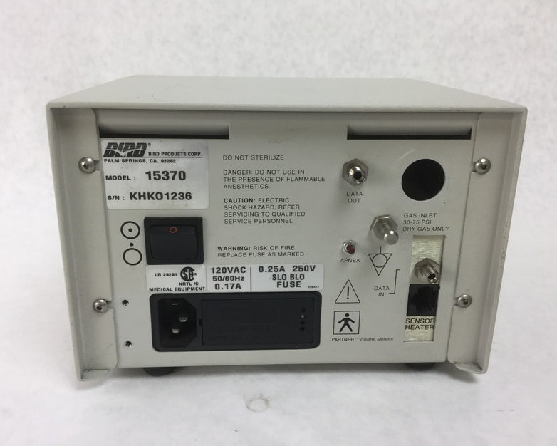 Bird Partner IIi Monitor 15370  Untested  Powers On Includes Power Cord