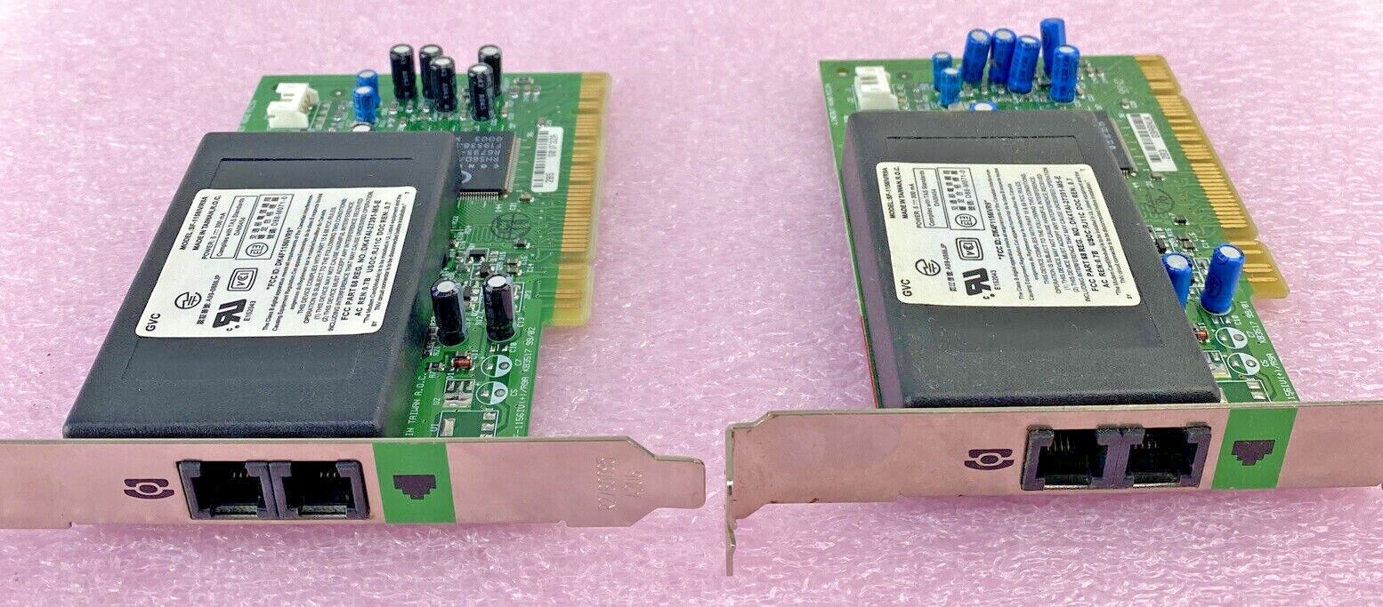 Gateway 6001260 SF-1156IV/R9A dialup faxmodem KB357 DK4F1156IVR9 Lot of 2