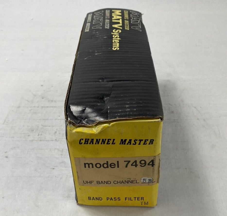 Channel Master MATV Systems Model 7494 Band Pass Filter UHF Band Channel 53
