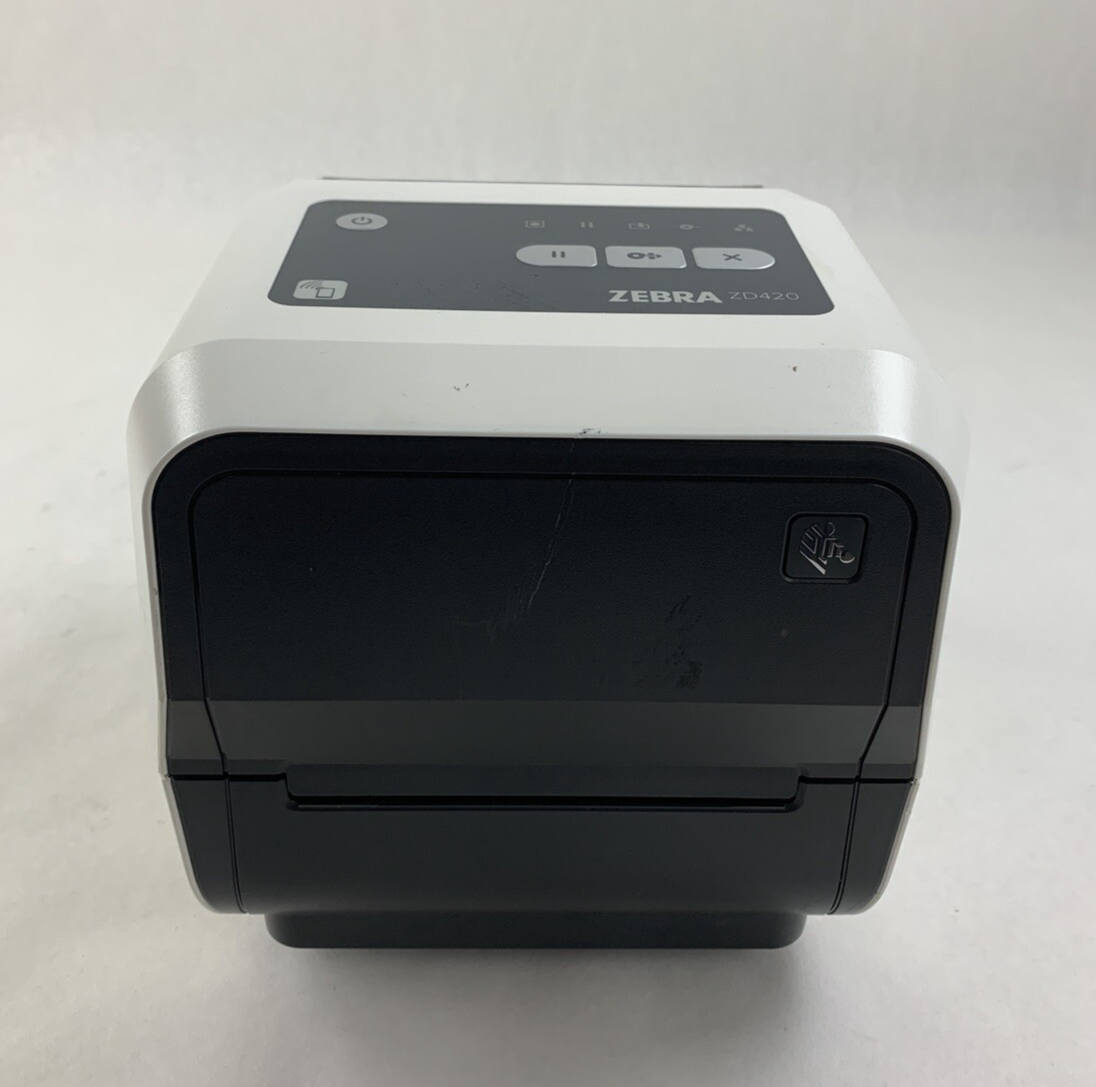 Zebra ZD420 Label Printer 203 DPi USB Network Tested and Prints Missing Spring