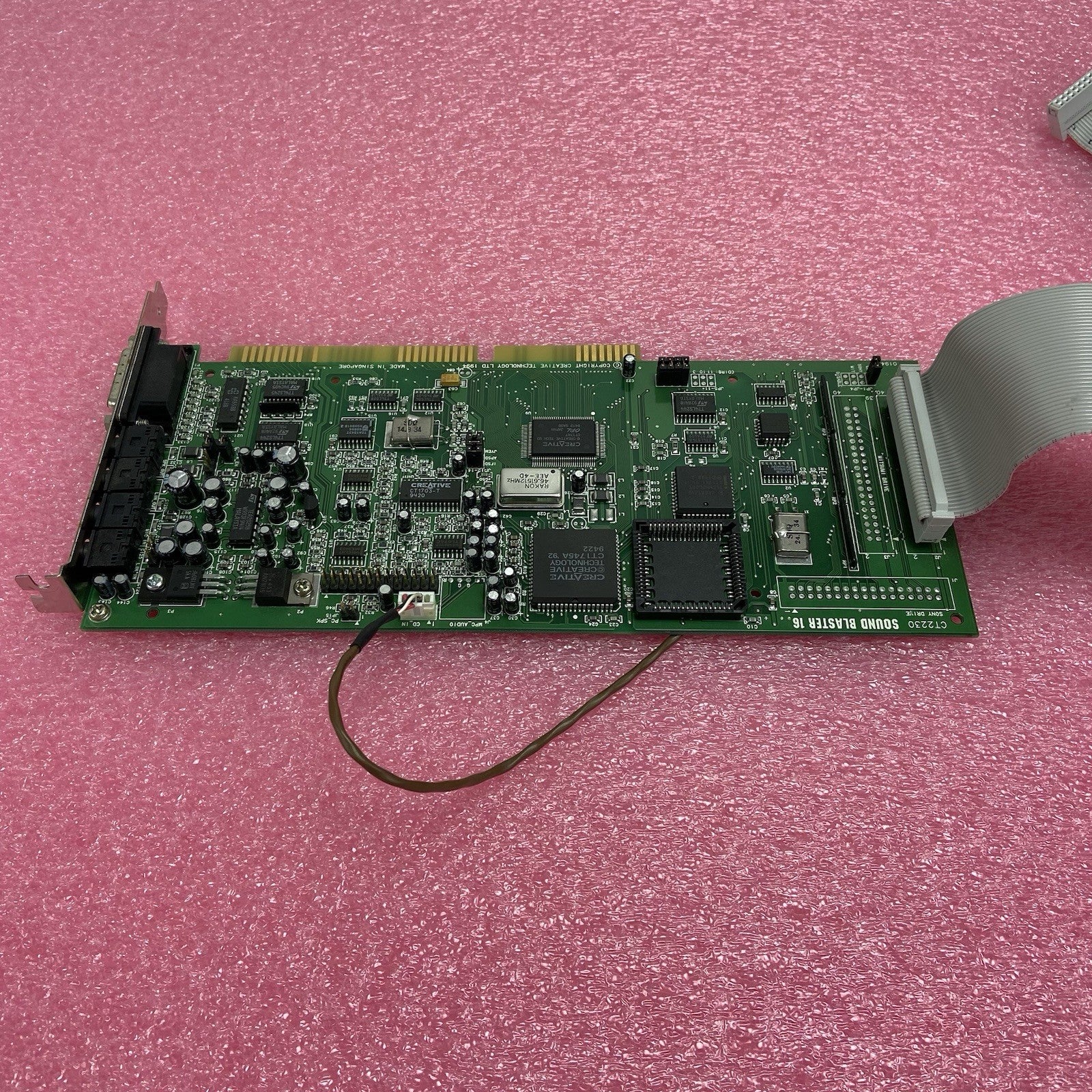 Creative Labs Sound Blaster 16 CT2230 ISA Audio Card w/CD In Cord2