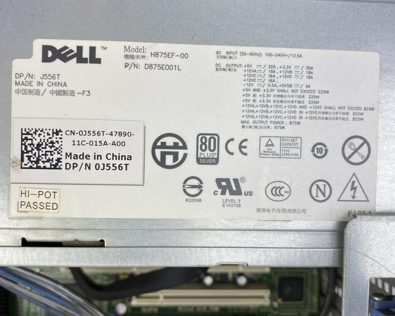 Dell Precision T5500 MT Dual Intel Xeon E5645 2.40GHz 32GB RAM No HDD No OS READ