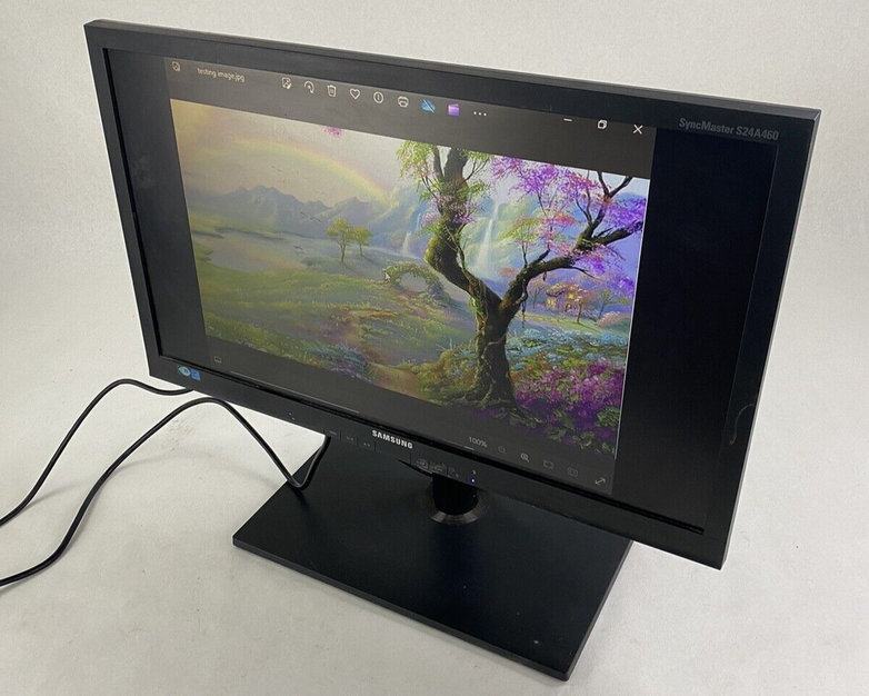 Samsung SyncMaster S24A460 24" FHD LCD Widescreen Monitor No Power Cord Tested