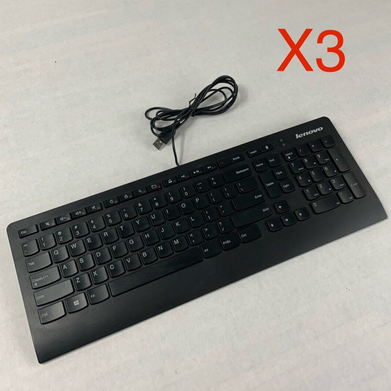 Lot of 3 Lenovo KU-0989 Keyboard 54Y9489