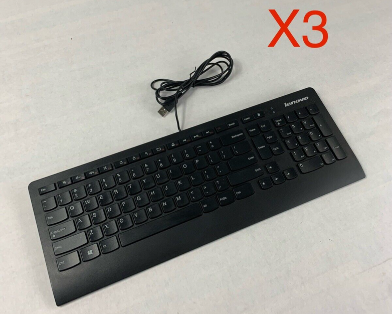 Lot of 3 Lenovo KU-0989 Keyboard 54Y9489