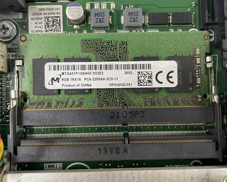 Dell Optiplex 3080 Micro i5-10500T 2.30 GHz 8 GB RAM No SSD/OS/AC - Bad USB