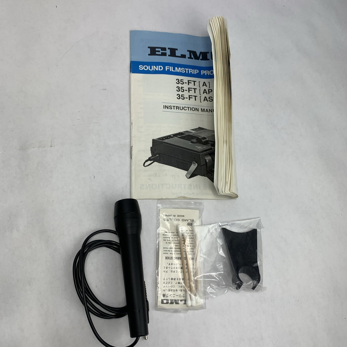 Elmo 35-FT A Sound Filmstrip Projector with Manual Dustcover Microphone - Parts6