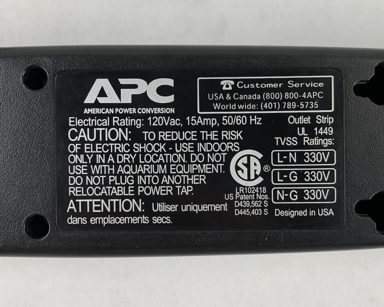 APC P74 7-Outlet 120V 15A 50/60Hz Surge Protector - Tested