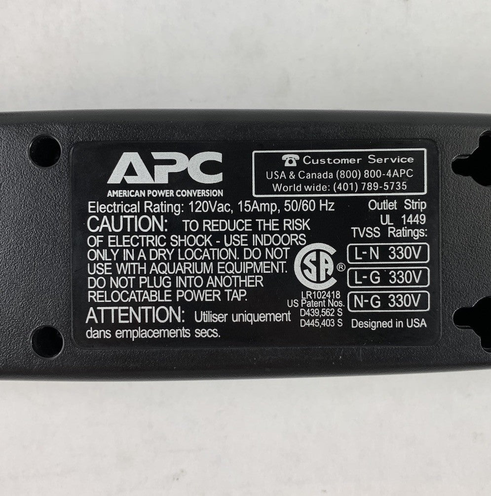 APC P74 7-Outlet 120V 15A 50/60Hz Surge Protector - Tested6