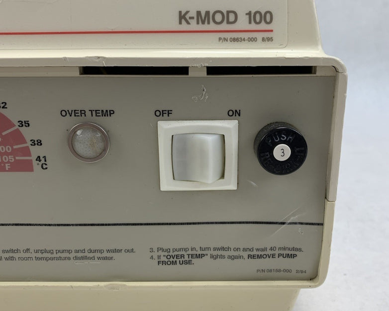 Baxter K-MOD 100 08634-000 Heat Therapy Pump - Parts or Repair