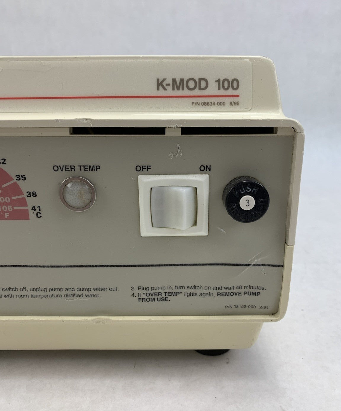 Baxter K-MOD 100 08634-000 Heat Therapy Pump - Parts or Repair