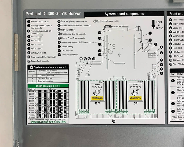 HP ProLiant DL360 Gen10 1x Intel Xeon Bronze 3104 1.7GHz 8GB RAM No OS/HDD