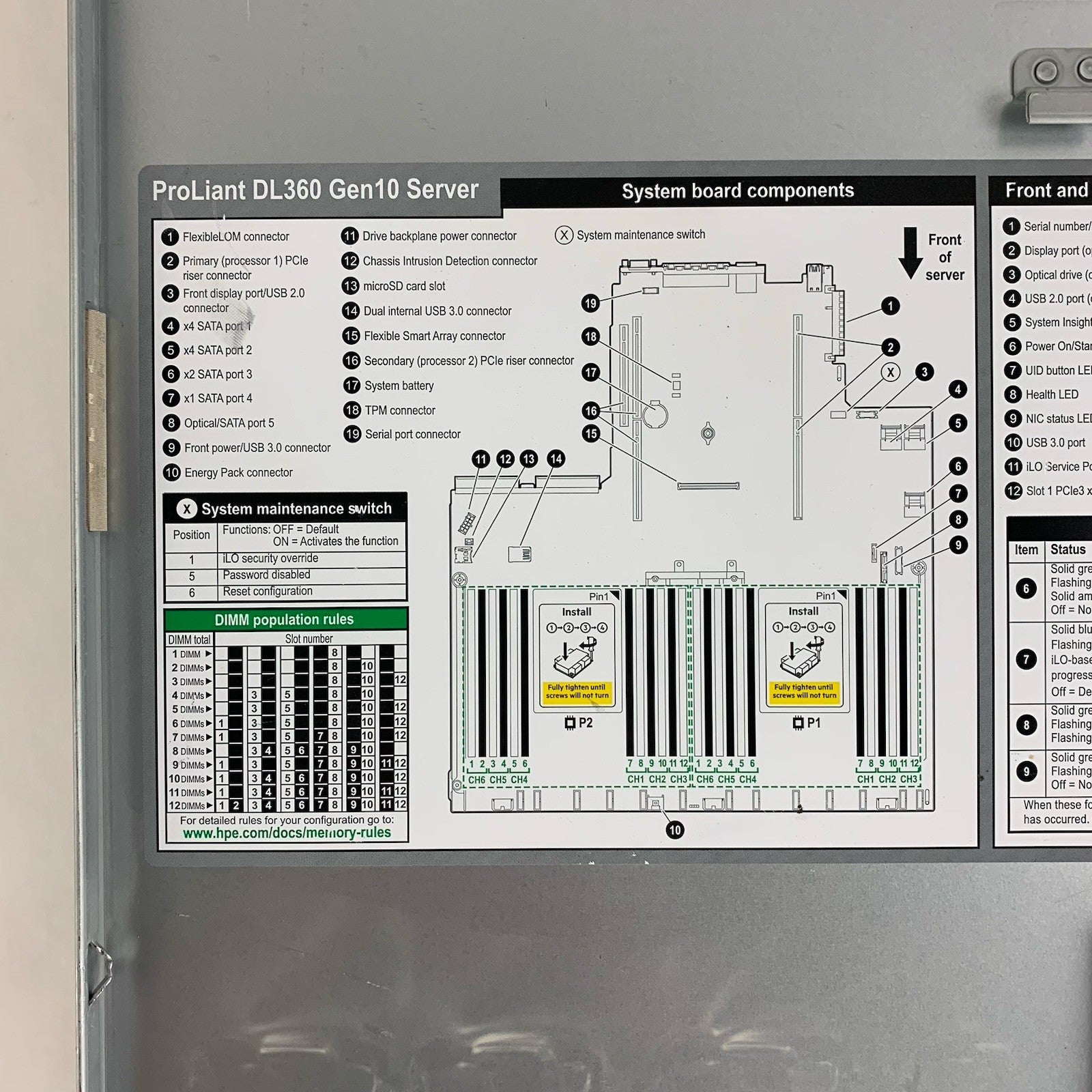 HP ProLiant DL360 Gen10 1x Intel Xeon Bronze 3104 1.7GHz 8GB RAM No OS/HDD19