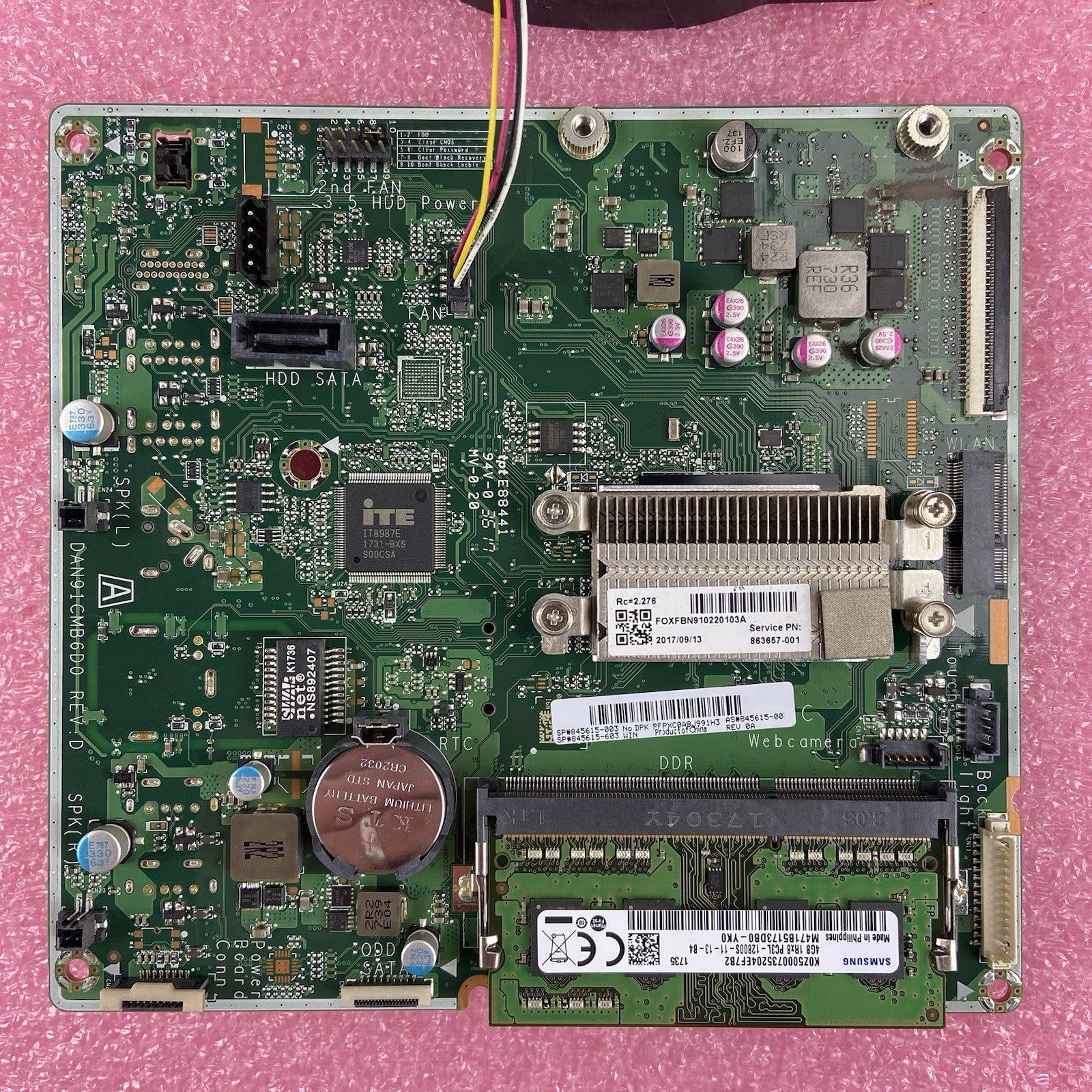 HP 22-B010 AIO Motherboard AMD A6-7310 2GHz 4GB RAM 4