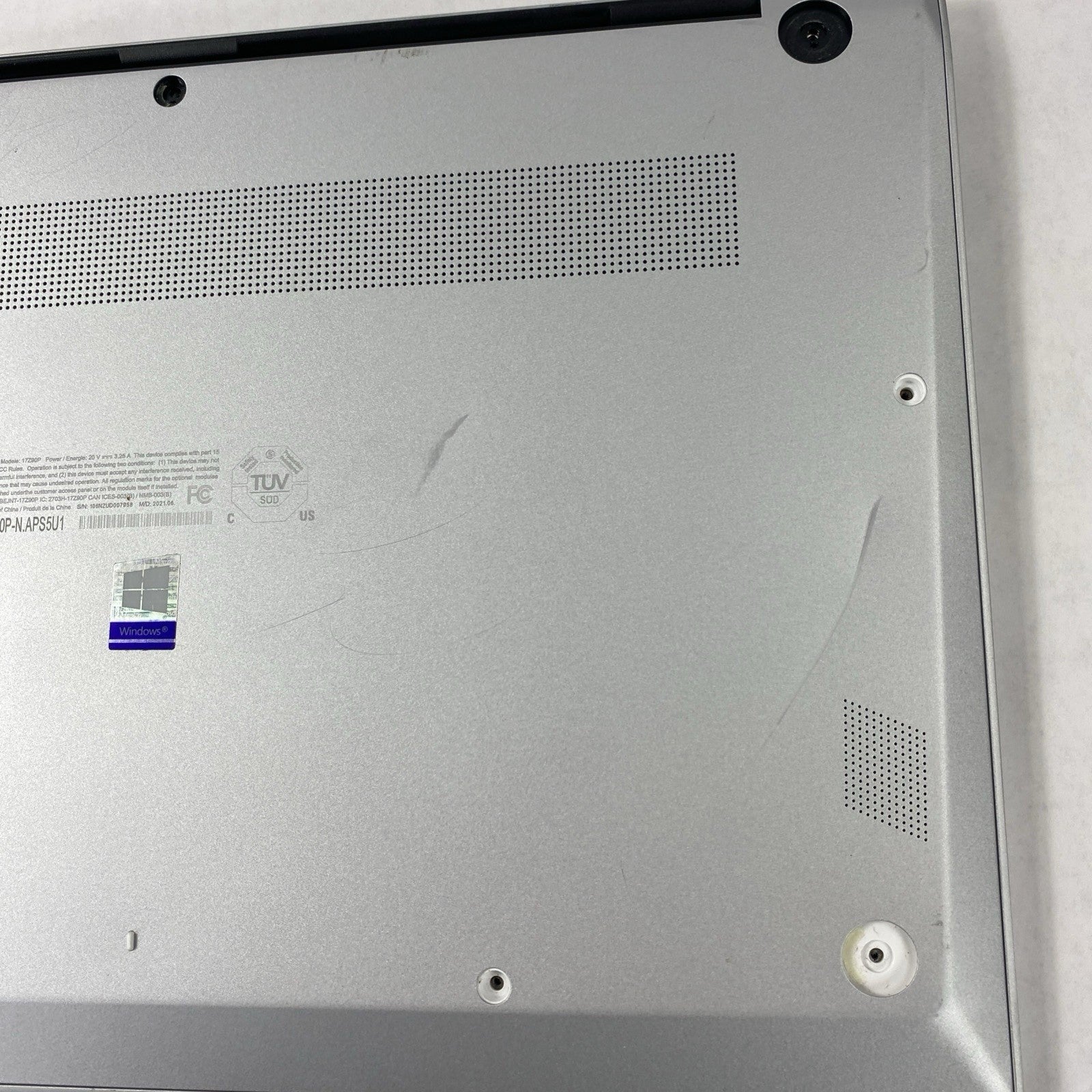 LG Gram 17Z90P-N.APS5U1 Intel Core i7-1165G7 2.8 GHz 16GB RAM 17" No SSD No OS